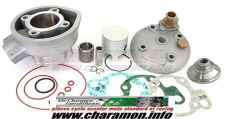 KIT CYLINDRE CULASSE PISTON joints Athena pour moteur minarelli - Image 1