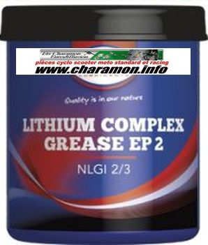 Pot de graisse Lithium Complex EP2 Plus 0.6 litre température -30 à +150degrés C - Image 1