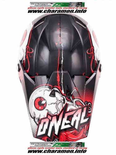 Casque cross O'neal 5 Series Mutant Noir Rouge - Image 2