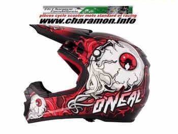 Casque cross O'neal 5 Series Mutant Noir Rouge - Image 1