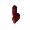 bouchon valve alu strie rouge