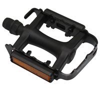 PEDALE VTT RESINE NOIR 9 16 CAGE ALU FINE PAIRE