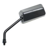 RETROVISEUR SCOOT REPLAY F1 diamètre 8 GAUCHE CARBONE BRILLANT TIGE COUR