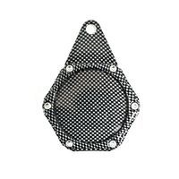 PORTE VIGNETTE ASSURANCE REPLAY ALU CARBONE BRILLANT