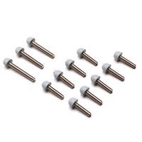VIS DE CARTER REPLAY ACIER AVEC EMBOUT POUR BOOSTER BLANC x12