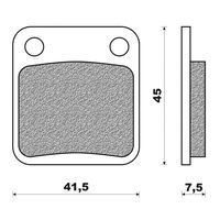 PLAQUETTE DE FREIN SCOOT NEWFREN AVANT POUR DAELIM E FIVE 50 S FIVE 50 ,