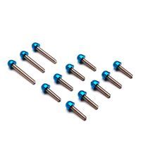 VIS DE CARTER REPLAY ACIER AVEC EMBOUT POUR BOOSTER BLEU x12