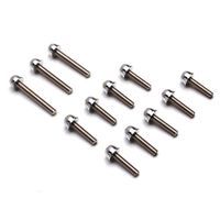 VIS DE CARTER REPLAY ACIER AVEC EMBOUT POUR BOOSTER CHROME x12