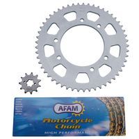 KIT CHAINE AFAM POUR DERBI SENDA SM DRD RACING 2006 2007 420