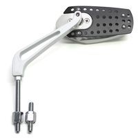 RETROVISEUR SCOOT REPLAY MAD MAX diamètre 8 REVERSIBLE BLANC AVEC PLAQUE