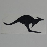 STICKER KANGOUROU NOIR 10 5x5 5cm