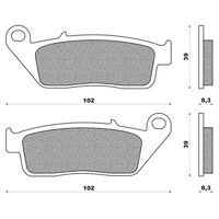 PLAQUETTE DE FREIN MAXISCOOT NEWFREN AVANT POUR SUZUKI BURGMAN 650 2002