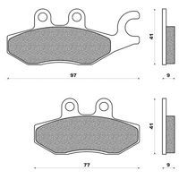 PLAQUETTE DE FREIN MAXISCOOT NEWFREN AVANT POUR PIAGGIO X9 250 EVOLUTIO