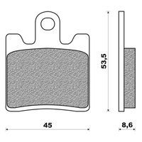 PLAQUETTE DE FREIN MAXISCOOT NEWFREN AVANT POUR SUZUKI BURGMAN 250 400