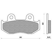 PLAQUETTE DE FREIN MAXISCOOT NEWFREN ARRIERE POUR SUZUKI BURGMAN 250 1996