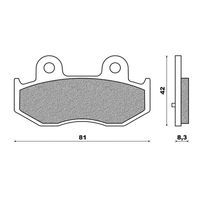 PLAQUETTE DE FREIN MAXISCOOT NEWFREN ARRIERE POUR SUZUKI BURGMAN 250 2004