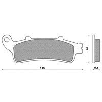 PLAQUETTE DE FREIN MAXISCOOT NEWFREN AVANT POUR HONDA PANTEHON 125 150