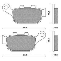 PLAQUETTE DE FREIN MAXISCOOT NEWFREN ARRIERE POUR HONDA PANTEHON 125 150 2