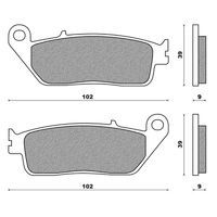 PLAQUETTE DE FREIN MAXISCOOT NEWFREN ARRIERE POUR HONDA SILVER WING 400 600