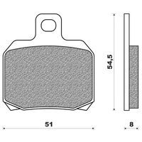 PLAQUETTE DE FREIN MAXISCOOT NEWFREN ARRIERE POUR SUZUKI BURGMAN 125 2002
