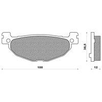 PLAQUETTE DE FREIN MAXISCOOT NEWFREN ARRIERE POUR YAMAHA T.MAX 500 2004 >