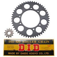 KIT CHAINE DID POUR XPS TRAIL 2004 420 12x52 ROUES RAYONS