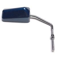 RETROVISEUR SCOOT REPLAY F1 diamètre 8 REVERSIBLE CARBONE BLEU x1 TIG