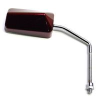 RETROVISEUR SCOOT REPLAY F1 diamètre 8 REVERSIBLE CARBONE ROUGE x1 TI