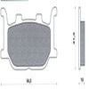 PLAQUETTE DE FREIN MAXISCOOT NEWFREN AVANT POUR MBK SKYLINER 250 400 20