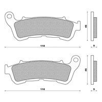 PLAQUETTE DE FREIN MAXISCOOT NEWFREN AVANT POUR SUZUKI BURGMAN UH 125 20