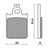 PLAQUETTE DE FREIN MAXISCOOT NEWFREN AVANT POUR VESPA PX125 1998 >