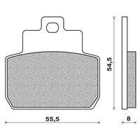 PLAQUETTE DE FREIN MAXISCOOT NEWFREN ARRIERE POUR PIAGGIO X8 PINZA HENG TO