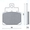 PLAQUETTE DE FREIN MAXISCOOT NEWFREN AVANT POUR APRILIA LEONARDO 125 150