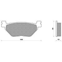 PLAQUETTE DE FREIN MAXISCOOT NEWFREN ARRIERE POUR YAMAHA T.MAX 500 2001 >