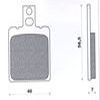 PLAQUETTE DE FREIN 50 A BOITE NEWFREN AVANT POUR RS50 1995 > 1998 , ARRIERE