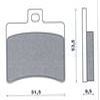 PLAQUETTE DE FREIN SCOOT NEWFREN ARRIERE POUR SR 50 DI TECH ATLANTIC 125 2