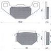 PLAQUETTE DE FREIN SCOOT NEWFREN AVANT POUR SV 50 1993 > F10 1992 > 19
