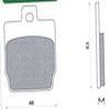 PLAQUETTE DE FREIN SCOOT NEWFREN AVANT POUR STUNT SLIDER , ARRIERE NITRO AERO