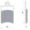 PLAQUETTE DE FREIN SCOOT NEWFREN AVANT POUR BOOSTER NITRO SR50 F12 BUXY