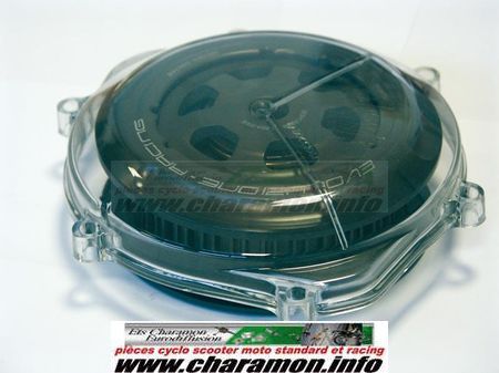 COUVERCLE CARTER CRF250R X 2004 07 POLYMER TRANSPARENT - Image 1