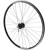 ROUE VTC AVANT 700X28 35 M240 NOIR MOY shimano M475 DISC RAYONS INOX