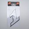 STICKER CHIFFRE 1 BLANC H.13cm