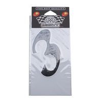 STICKER CHIFFRE 3 NOIR H.9cm