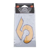 STICKER CHIFFRE 5 JAUNE H.9cm