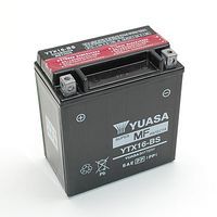 BATTERIE 12V 14Ah YUASA YTX16 BS SANS ENTRETIEN POUR PIAGGIO 400 MP3
