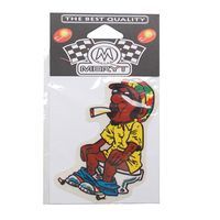 STICKER BOB AU TOILETTE 6 5x11 5cm