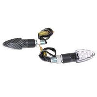 CLIGNOTANT UNIVERSEL REPLAY MICRO FLECHE 8 LEDS ORANGE FINITION BLANC