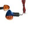 Clignotant MINI BOMBER 2 BLEU ANOD PACK ORANGE , TRANSP HOMOL