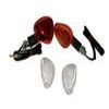 Clignotant MINI BOMBER 2 ROUGE ANOD PACK ORANGE , TRANSP HOMOL