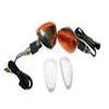 Clignotant MINI BOMBER 2 CHROME PACK ORANGE , TRANSP HOMOL